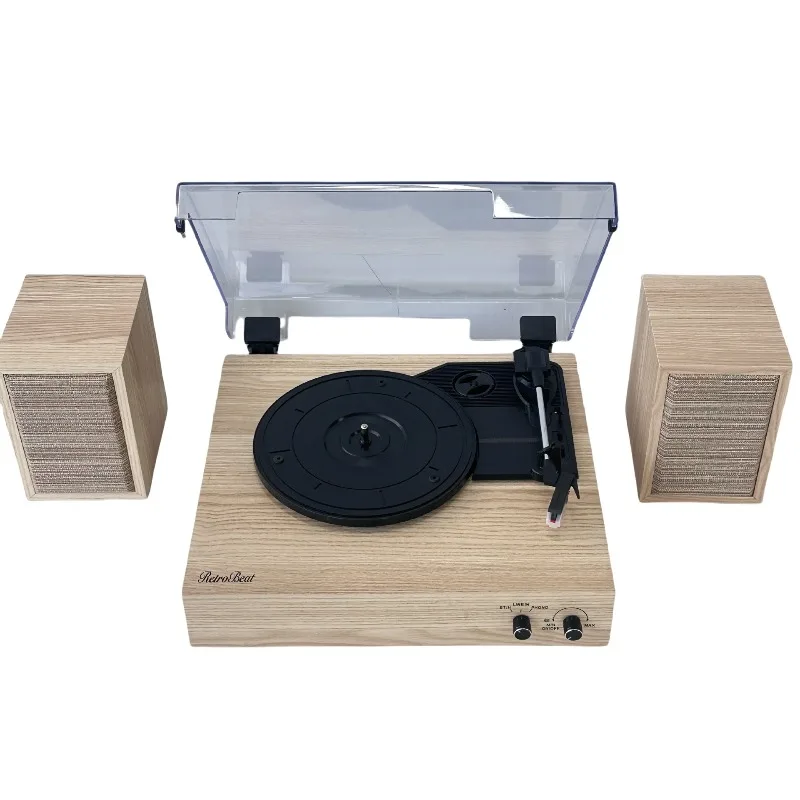 Retro Vinyl Record Player Wooden Phonograph Bluetooth Speaker Acrylic Dust Cover Atmosphere Decoration
Retro Vinyl Record Player Wooden Phonograph Bluetooth Speaker Acrylic Dust Cover Atmosphere Decoration