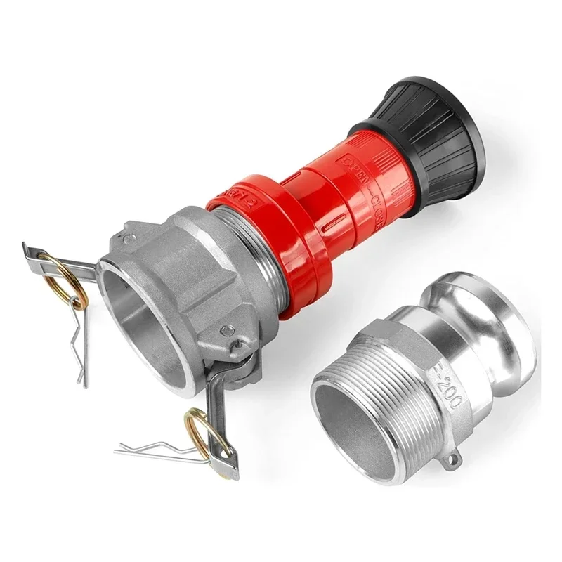 Fire Hose Nozzle,2In NPSH Heavyduty Industrial Fire Hose Constant Flow Fog Nozzle With 2Pc 2In Camlock Fitting Coupling
Fire Hose Nozzle,2In NPSH Heavyduty Industrial Fire Hose Constant Flow Fog Nozzle With 2Pc 2In Camlock Fitting Coupling