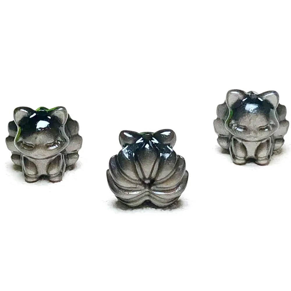 3pc/Lot Natural Silver Obsidian Nine Tailed Fox Mini Carvings Crystals Healing Stone Craft Figurine Home Decoration DIY Jewelry
3pc/Lot Natural Silver Obsidian Nine Tailed Fox Mini Carvings Crystals Healing Stone Craft Figurine Home Decoration DIY Jewelry