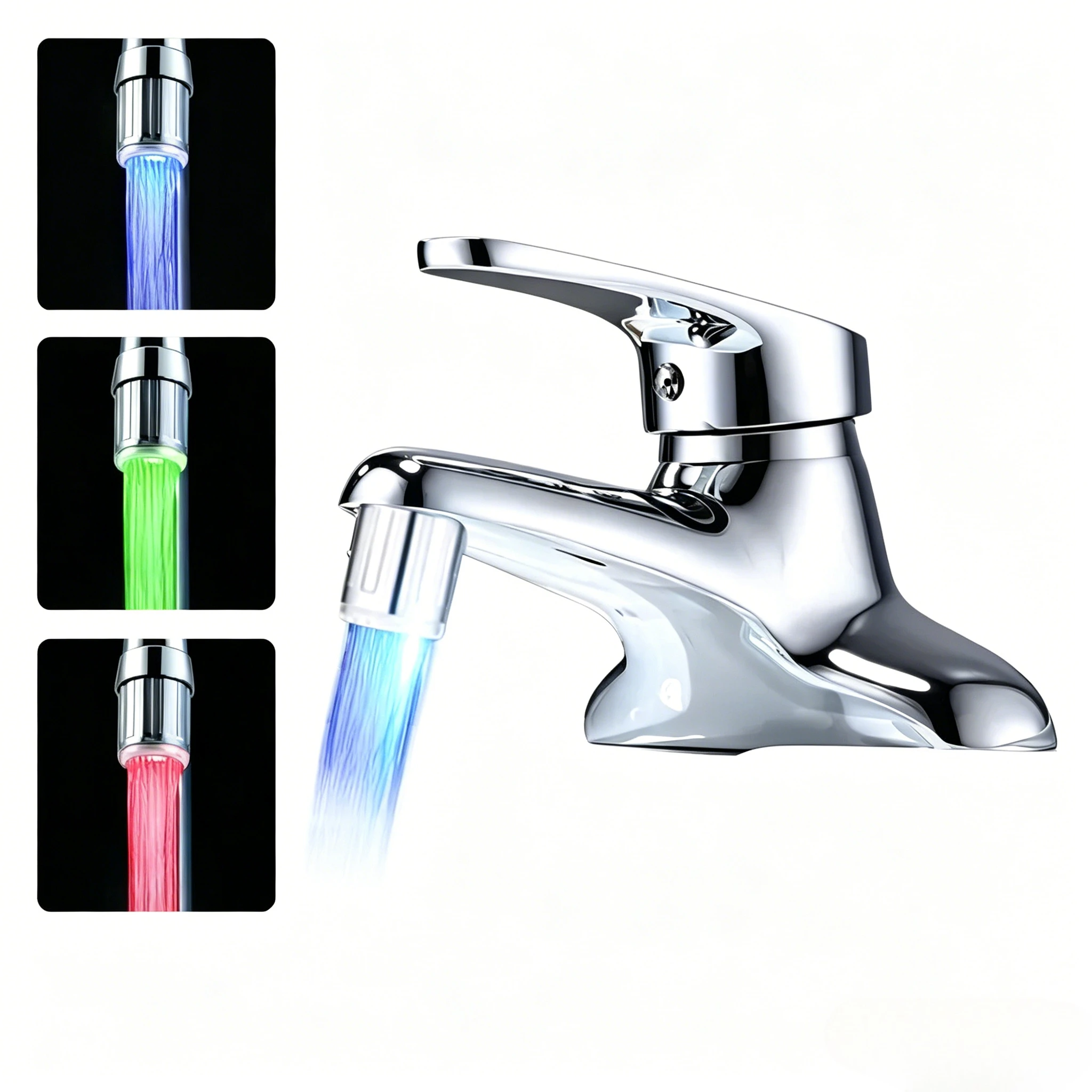 LED Faucet Head with Automatic 3-Color Change Water Saving Light Tap Nozzle for Kitchen Bathroom Aerator Stream Glow
LED Faucet Head with Automatic 3-Color Change Water Saving Light Tap Nozzle for Kitchen Bathroom Aerator Stream Glow