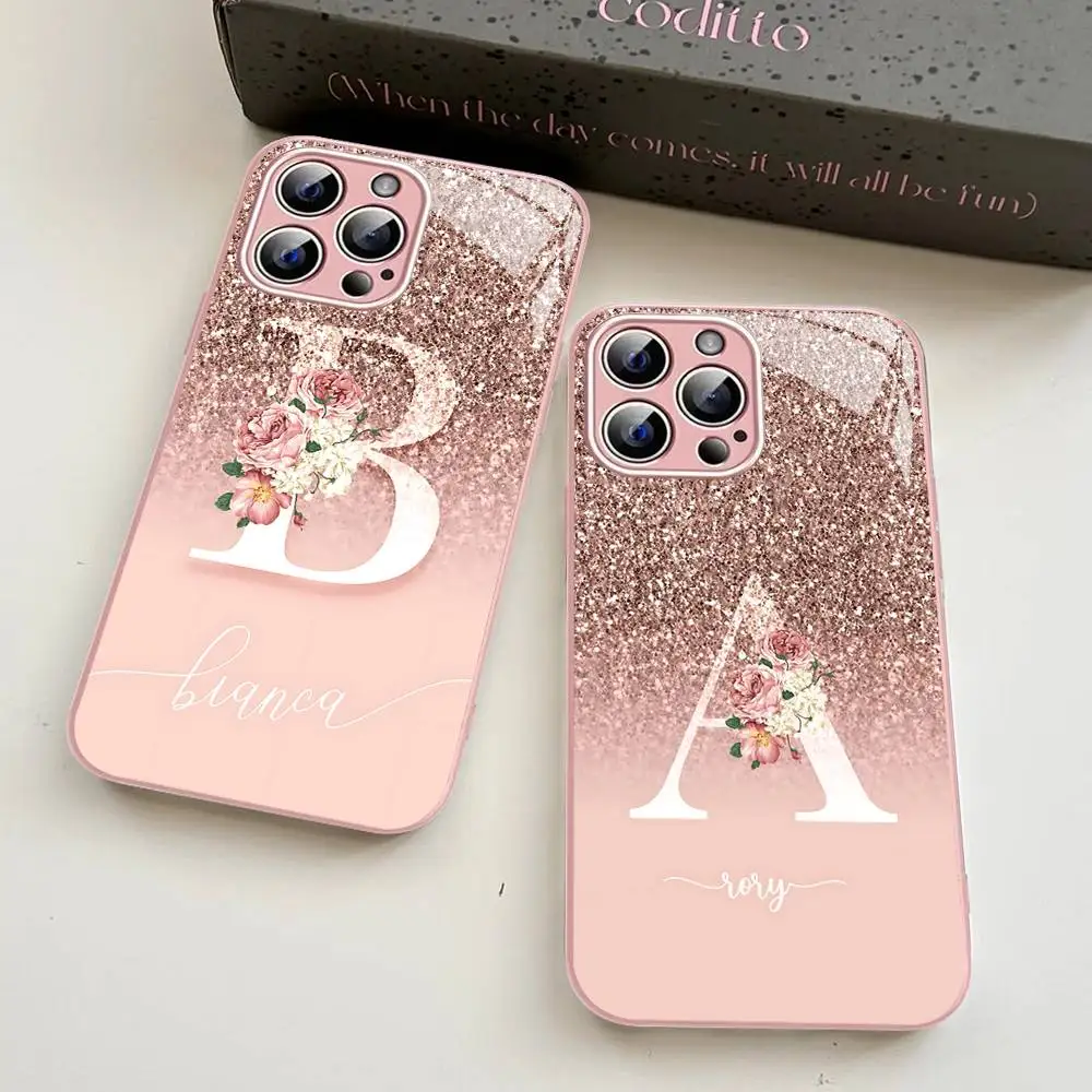 Letter Pink Shiny M R Clear Tempered Glass For Iphone 14 13 12 11 Pro Mini XS MAX 14Plus X XS XR Fundas
Letter Pink Shiny M R Clear Tempered Glass For Iphone 14 13 12 11 Pro Mini XS MAX 14Plus X XS XR Fundas