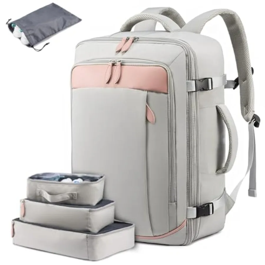 Carry on Backpack 40L Travel Backpack for Women Men Airline Approved Expandable Suitcase Backpacks With 4 Packing Cubes Aer Tra
Carry on Backpack 40L Travel Backpack for Women Men Airline Approved Expandable Suitcase Backpacks With 4 Packing Cubes Aer Tra