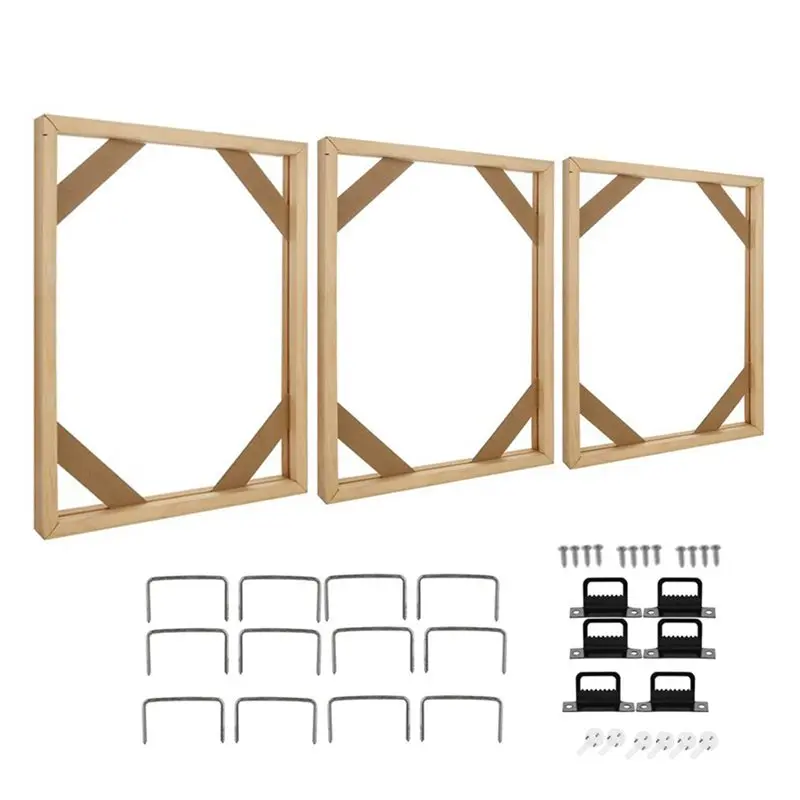 AA81-DIY Canvas Frames Kit Sturdy Stretchers Frame 3 Set Canvas Stretcher Bars Easy To Assemble Wood Canvas Frames
AA81-DIY Canvas Frames Kit Sturdy Stretchers Frame 3 Set Canvas Stretcher Bars Easy To Assemble Wood Canvas Frames