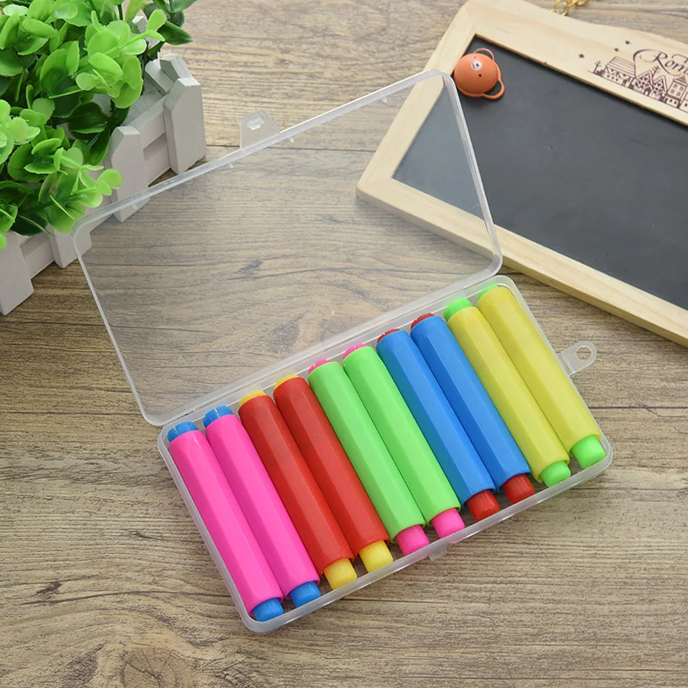 10 pcs Holder For Kids Plastic Chalk Storage Set Child Chalk Clip School Home Use Student Supplies Gift
10 pcs Holder For Kids Plastic Chalk Storage Set Child Chalk Clip School Home Use Student Supplies Gift