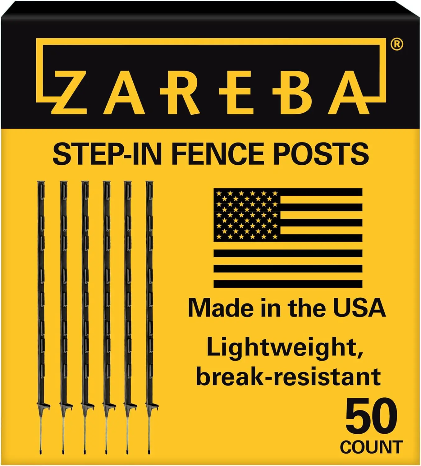 4-Foot Electric Fence Posts - 50 Pack for Sturdy Garden Stakes, Easy Installation
4-Foot Electric Fence Posts - 50 Pack for Sturdy Garden Stakes, Easy Installation