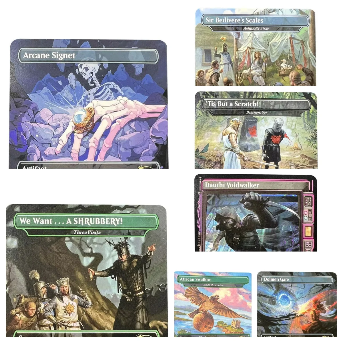 Holo 19 TCG Magical Cards Game Top Quality Proxy Playing Cards Dolmen Gate African Swallow Dauthi Board Game Trading Cards Proxy
Holo 19 TCG Magical Cards Game Top Quality Proxy Playing Cards Dolmen Gate African Swallow Dauthi Board Game Trading Cards Proxy