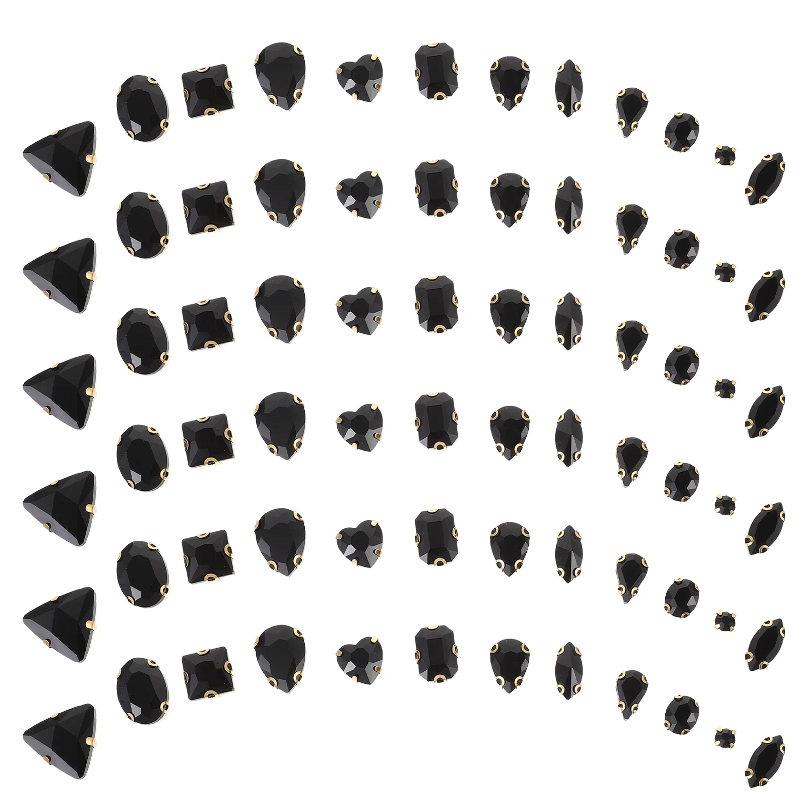 130 Pcs Gems DIY Clothes Accessories Making Materials Manual Rhinestone Decor Black Ornaments
130 Pcs Gems DIY Clothes Accessories Making Materials Manual Rhinestone Decor Black Ornaments