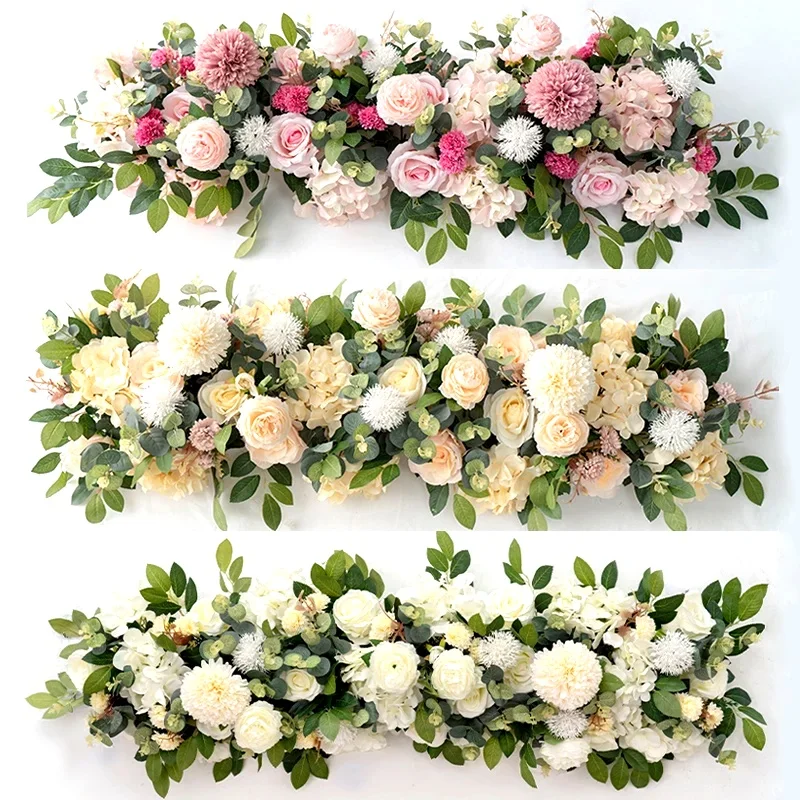 100cm Luxury White Rose Artificial Flower Row Wedding Table Centerpiece Flowers Backdrop Wall Arches Decor Party Stage Floral
100cm Luxury White Rose Artificial Flower Row Wedding Table Centerpiece Flowers Backdrop Wall Arches Decor Party Stage Floral