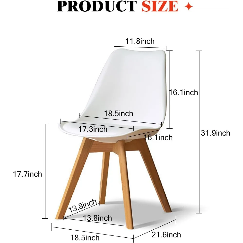 Modern Upholstered Dining Chairs, Elegant Slanted Leg Design & Solid Wood Chair Legs for Living Room, Dining Room, Bedroom
Modern Upholstered Dining Chairs, Elegant Slanted Leg Design & Solid Wood Chair Legs for Living Room, Dining Room, Bedroom