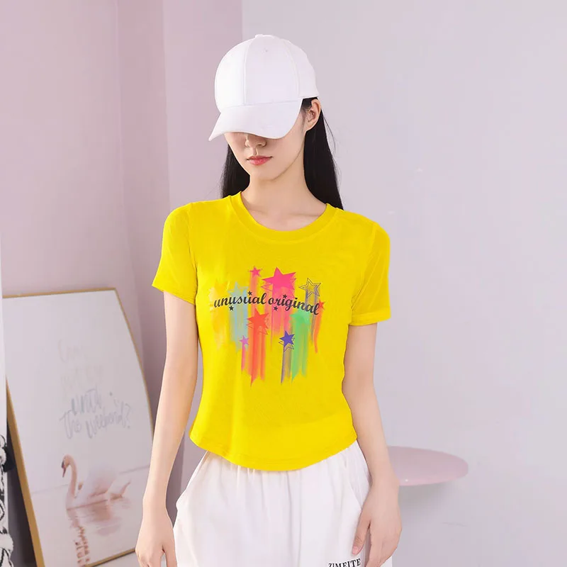 Fashion O-Neck Short Sleeve Printed Gauze T-Shirts Female Clothing Summer New Loose All-match Tops Casual Tee Shirt
Fashion O-Neck Short Sleeve Printed Gauze T-Shirts Female Clothing Summer New Loose All-match Tops Casual Tee Shirt