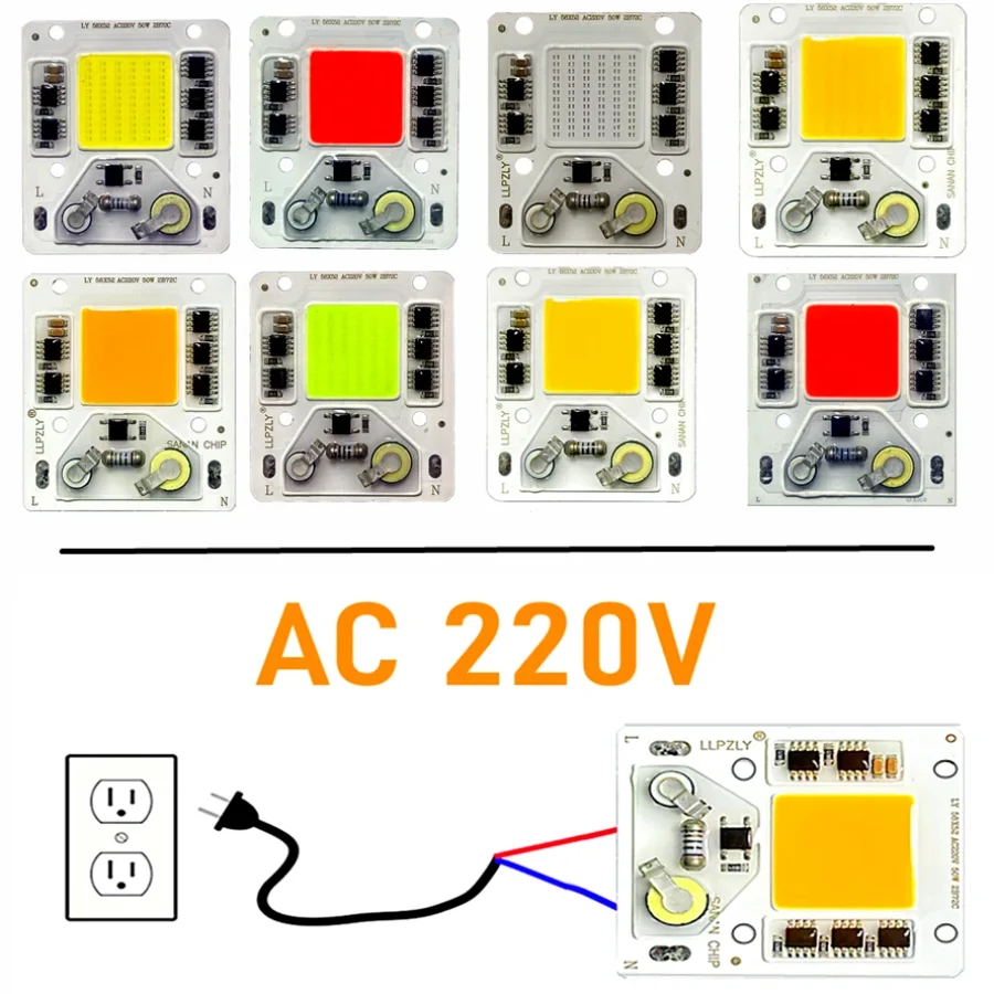 5/3PCS 50W AC220V COB LED Chip Light Source Smart IC No Need Driver DIY Flood Light LED Bulb Spotlight Lamp for Outdoor Lighting
5/3PCS 50W AC220V COB LED Chip Light Source Smart IC No Need Driver DIY Flood Light LED Bulb Spotlight Lamp for Outdoor Lighting