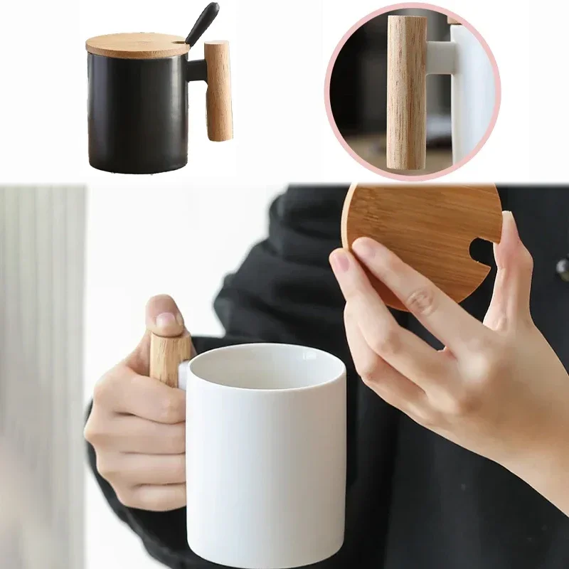 Ceramic Coffee Mug with Wood Lid Spoon Modern Porcelain Milk Tea Latte Cup Drinkware Teaware Home Office for Birthday Presents
Ceramic Coffee Mug with Wood Lid Spoon Modern Porcelain Milk Tea Latte Cup Drinkware Teaware Home Office for Birthday Presents