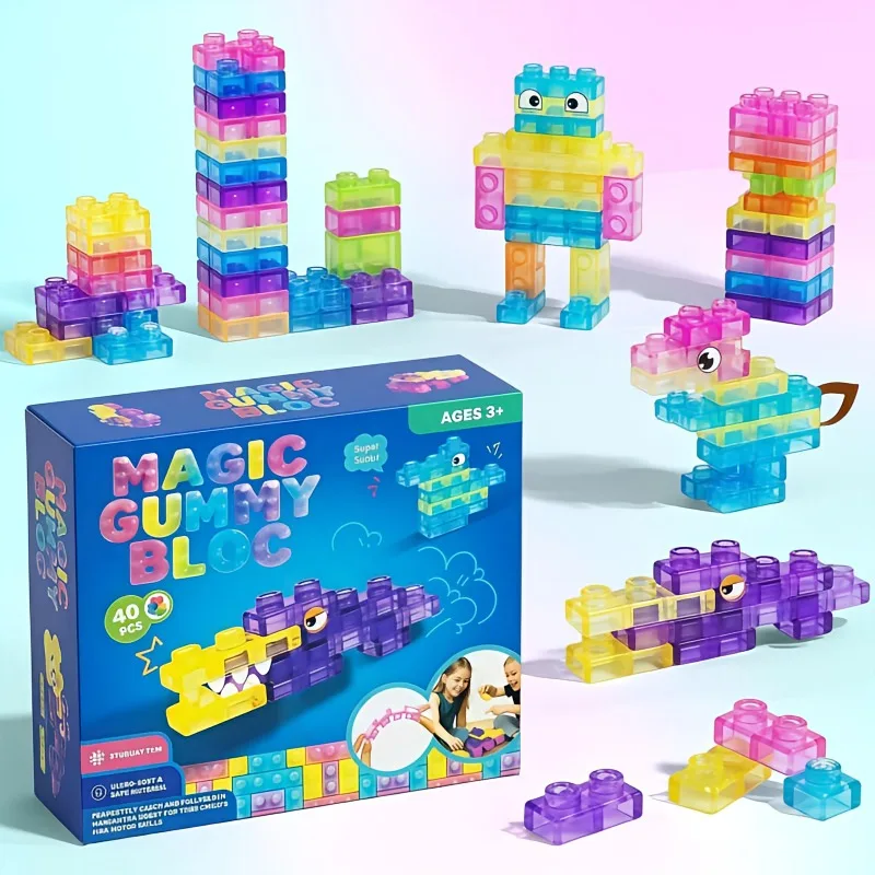 Sensory Soft Jelly Building Blocks Squishy Toy Squeezable & Stretchable for Kids Teens Perfect Table Decor Puzzle Blocks Gift
Sensory Soft Jelly Building Blocks Squishy Toy Squeezable & Stretchable for Kids Teens Perfect Table Decor Puzzle Blocks Gift