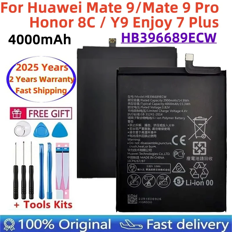 Original Replacement Phone Battery For Huawei Mate 9 Mate9 Pro Honor 8C Y9 2018 Version HB396689ECW Rechargeable Battery 4000mAh
Original Replacement Phone Battery For Huawei Mate 9 Mate9 Pro Honor 8C Y9 2018 Version HB396689ECW Rechargeable Battery 4000mAh