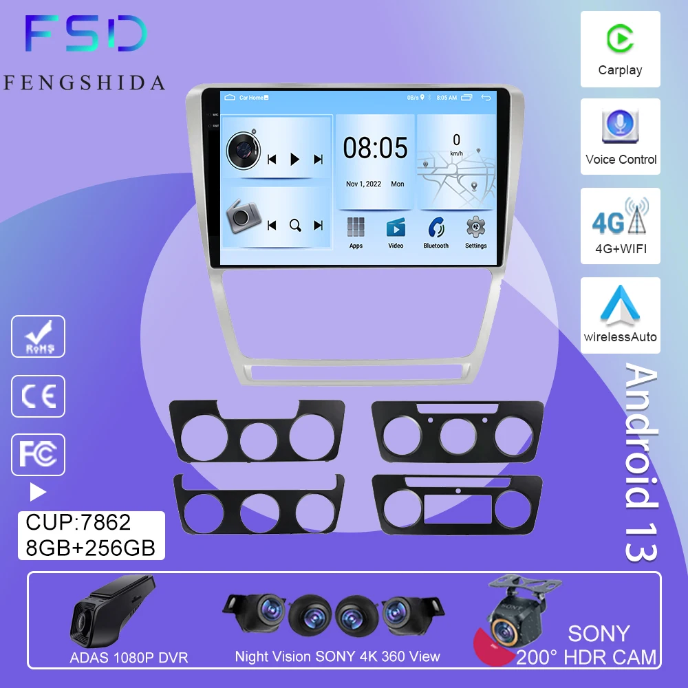 Android 13 For Skoda Octavia 2 A5 2008 - 2013 Car Stereo Multimedia Radio Unit Player GPS Wireless Carplay Android Auto No 2din
Android 13 For Skoda Octavia 2 A5 2008 - 2013 Car Stereo Multimedia Radio Unit Player GPS Wireless Carplay Android Auto No 2din