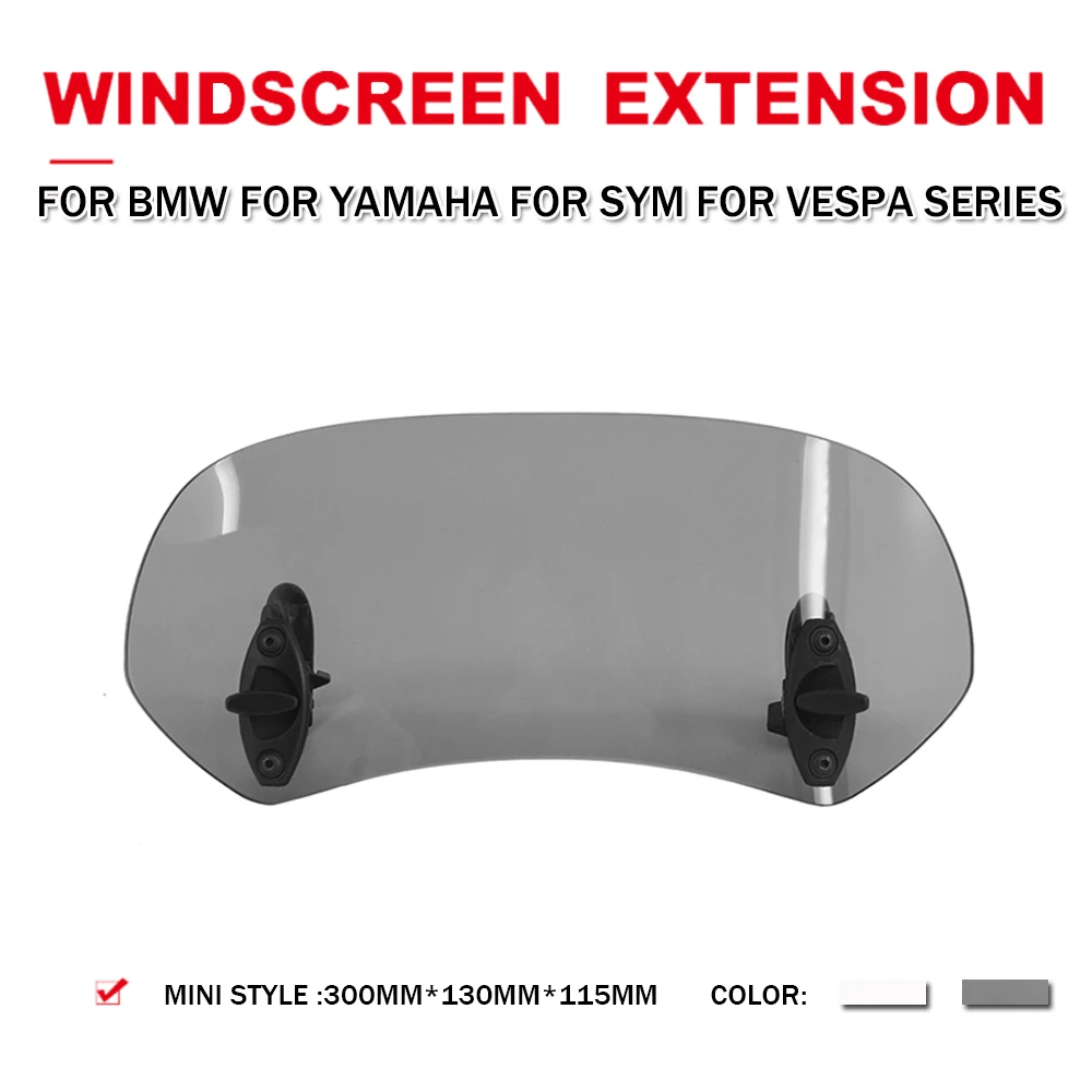 Motorcycle ABS Windshield Airflow Adjustable Windscreen Extension Wind Deflector Universal For BMW For Yamaha For SYM For Vespa
Motorcycle ABS Windshield Airflow Adjustable Windscreen Extension Wind Deflector Universal For BMW For Yamaha For SYM For Vespa