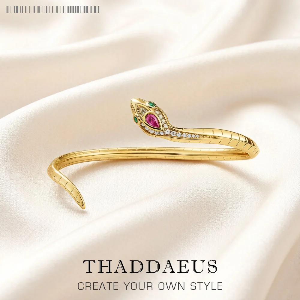 Bangle Curved Golden Snake Europe Fine Jewelry Bohemia Gift For Women Summer Brand New Good Solid Sterling 925 Silver Bracelet
Bangle Curved Golden Snake Europe Fine Jewelry Bohemia Gift For Women Summer Brand New Good Solid Sterling 925 Silver Bracelet