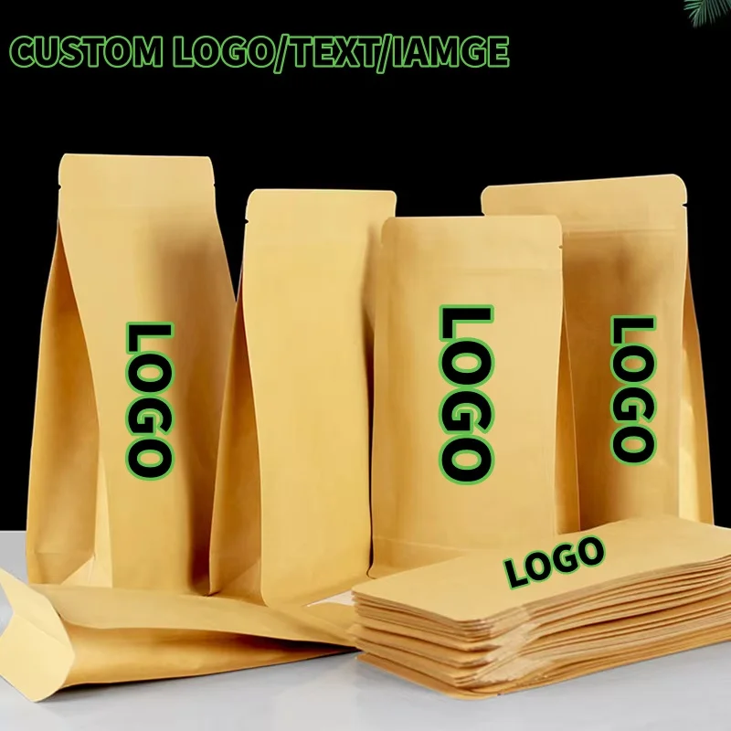50PCS 3D Stand Up Kraft Paper + Foil Inside Bags Resealable Snack Coffee Cereals Tea Sugar Chocolate Gifts Packaging Pouches
50PCS 3D Stand Up Kraft Paper + Foil Inside Bags Resealable Snack Coffee Cereals Tea Sugar Chocolate Gifts Packaging Pouches