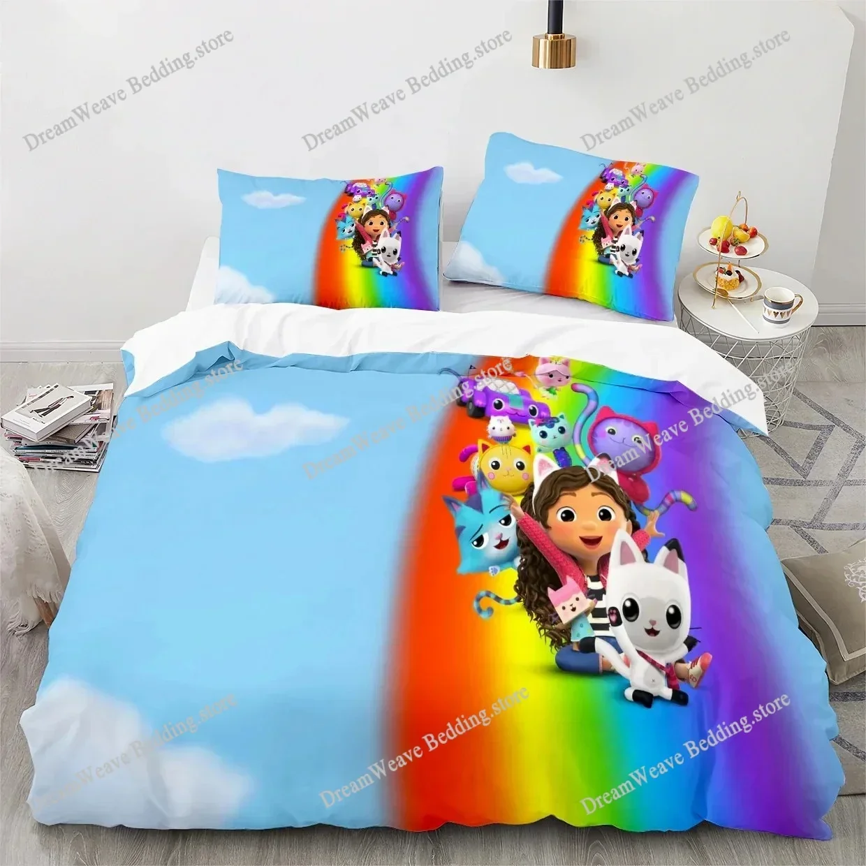 3D Print Duvet Cover Gabby's Dollhouse Pattern Quilt Covers for Children Single Twin Queen King Bedding Set Home Textile741
3D Print Duvet Cover Gabby's Dollhouse Pattern Quilt Covers for Children Single Twin Queen King Bedding Set Home Textile741