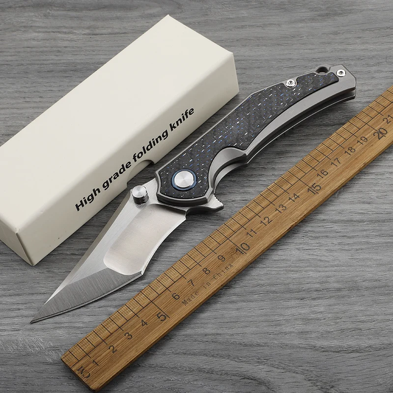 VG10 Steel Titanium Alloy+Carbon Fiber Patch Handle Folding Knife Outdoor Self Defense Play Camping Survival Portable Tool
VG10 Steel Titanium Alloy+Carbon Fiber Patch Handle Folding Knife Outdoor Self Defense Play Camping Survival Portable Tool