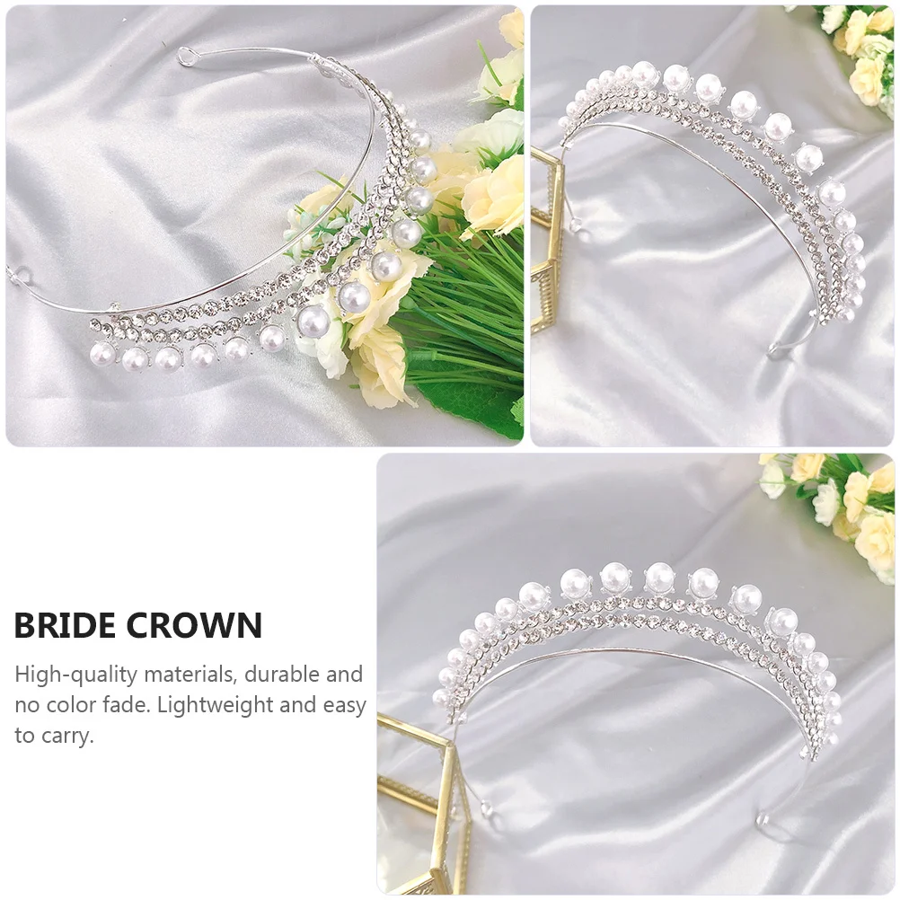 1Pcs Shiny Bride Crown Headdress Crystal Wedding Headpiece Lightweight Durable No Color Fade Perfect for Photos Banquets Parties
1Pcs Shiny Bride Crown Headdress Crystal Wedding Headpiece Lightweight Durable No Color Fade Perfect for Photos Banquets Parties
