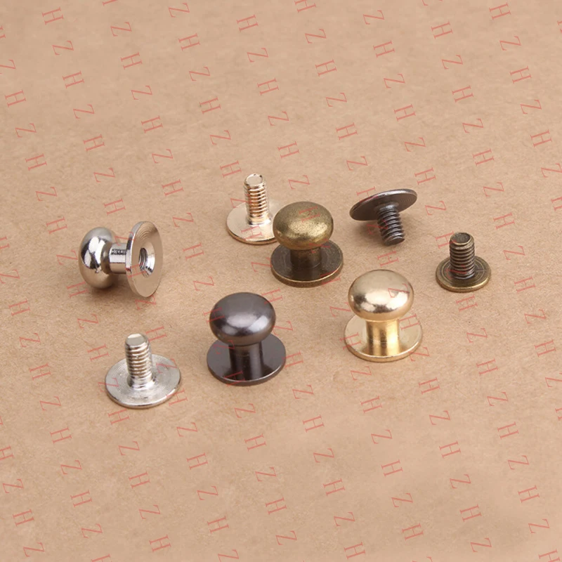 U+ 4/5/6/8/10mm Sam Browne Screws Studs Round Head Button Rivet for Leather Crafts(Minimum order 10 pieces)
U+ 4/5/6/8/10mm Sam Browne Screws Studs Round Head Button Rivet for Leather Crafts(Minimum order 10 pieces)