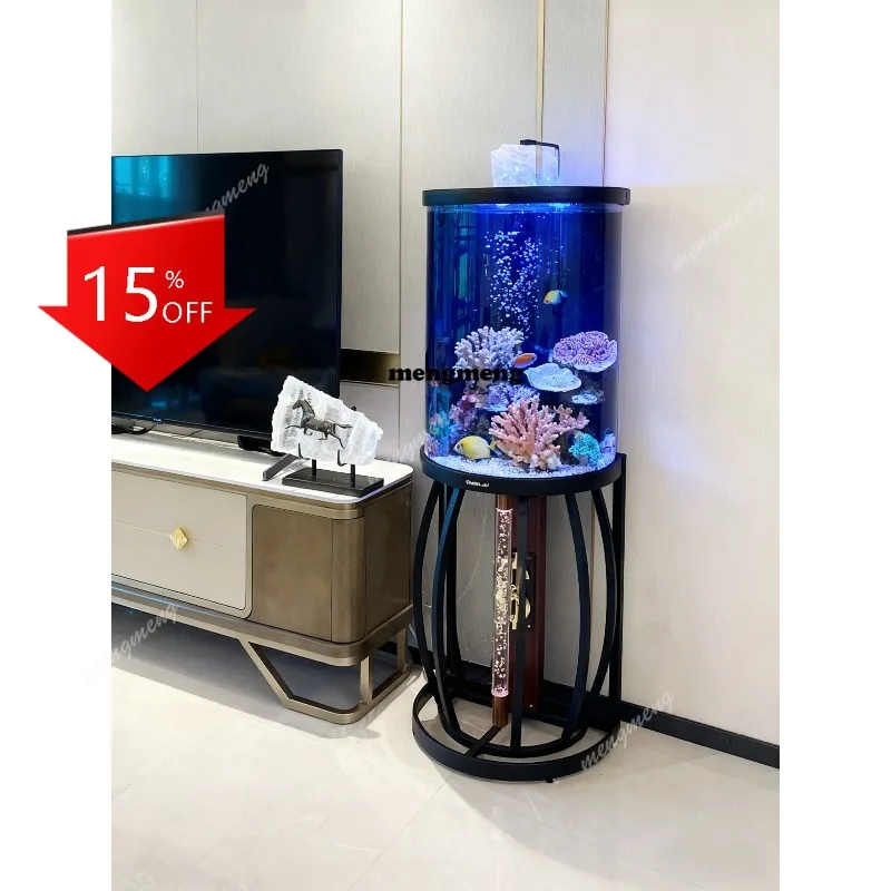 R134 Semi-cylindrical fish tank living room small floor ecological intelligent acrylic aquarium free of water change
R134 Semi-cylindrical fish tank living room small floor ecological intelligent acrylic aquarium free of water change