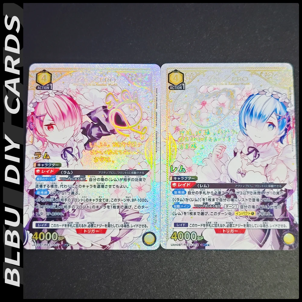 BLBU UA Cards Re zero Weiss Schwarz Card Ram Rem Emilia Sexy ACG Signature Card Diy Anime Collectible Cards Embossed Re Life
BLBU UA Cards Re zero Weiss Schwarz Card Ram Rem Emilia Sexy ACG Signature Card Diy Anime Collectible Cards Embossed Re Life