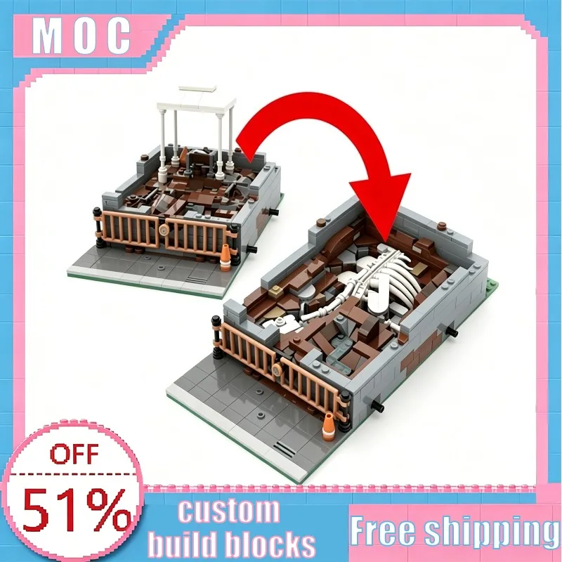 761 PCS Dinosaur Stegosaurus Fossil Dig Site MOC City Street View Building Blocks Model Assembly Educational Toy For Kids Gifts
761 PCS Dinosaur Stegosaurus Fossil Dig Site MOC City Street View Building Blocks Model Assembly Educational Toy For Kids Gifts