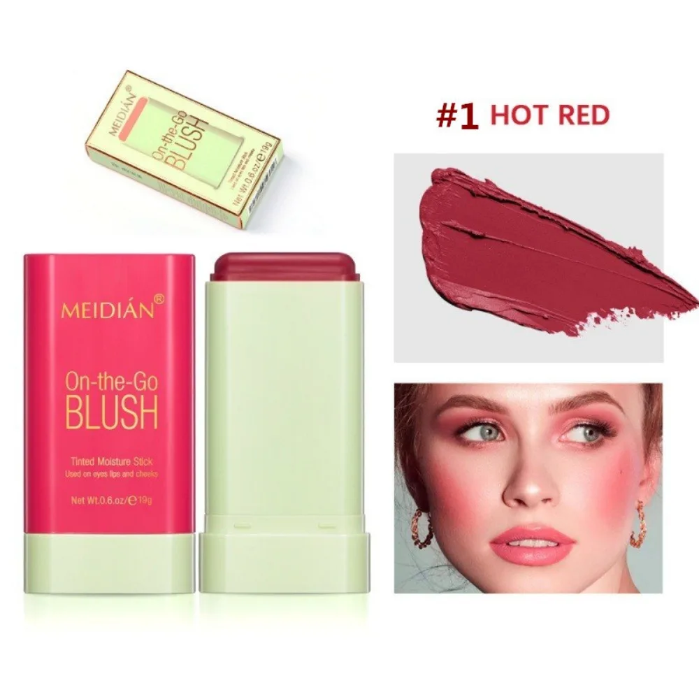 Color Makeup Blush Stick with Brush Highly Malleable Waterproof Moisturizing Brighten Blusher Long-lasting Sweatproof
Color Makeup Blush Stick with Brush Highly Malleable Waterproof Moisturizing Brighten Blusher Long-lasting Sweatproof