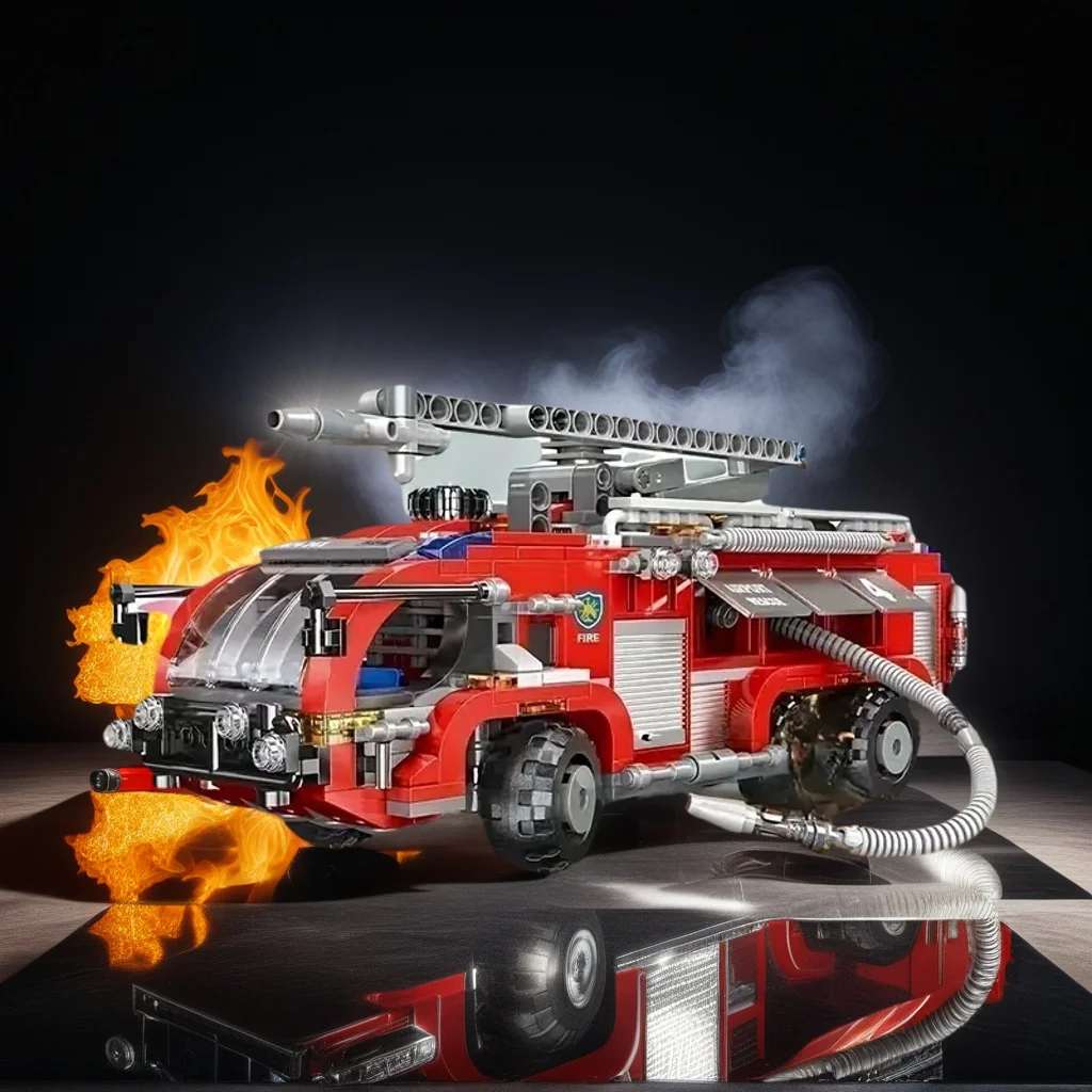 Technic Airport Fire Truck Building Blocks, Emergency Rescue Vehicle, DIY Bricks Kit for Collectors
Technic Airport Fire Truck Building Blocks, Emergency Rescue Vehicle, DIY Bricks Kit for Collectors