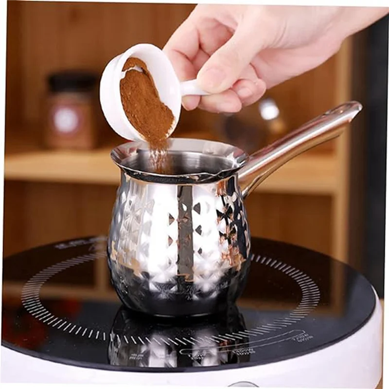 AT21-2X Turkish Coffee Pot,Coffee Maker Stainless Steel Coffee Pot,Stove Top Chocolate-Milk Warmer With Spout 200Ml
AT21-2X Turkish Coffee Pot,Coffee Maker Stainless Steel Coffee Pot,Stove Top Chocolate-Milk Warmer With Spout 200Ml