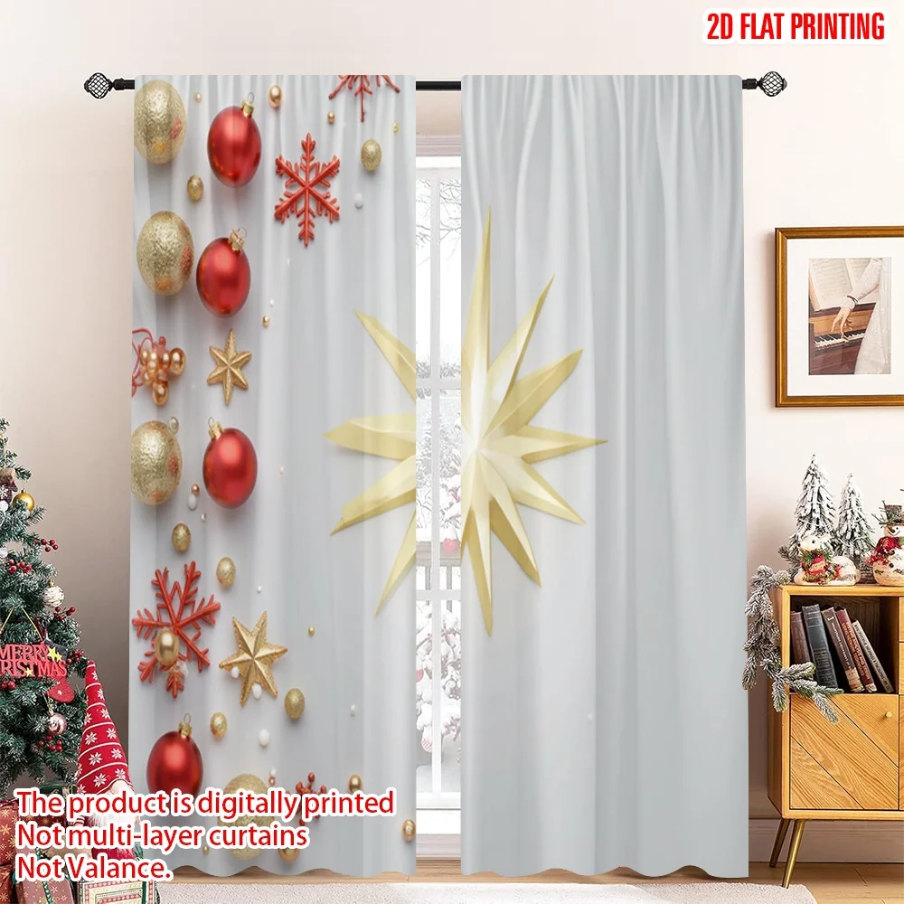 2pcs 2D flat printing Christmas Curtains Christmas Snowflakes Ornaments Stars Fabric Without Electricity Festive Holiday Use for
2pcs 2D flat printing Christmas Curtains Christmas Snowflakes Ornaments Stars Fabric Without Electricity Festive Holiday Use for