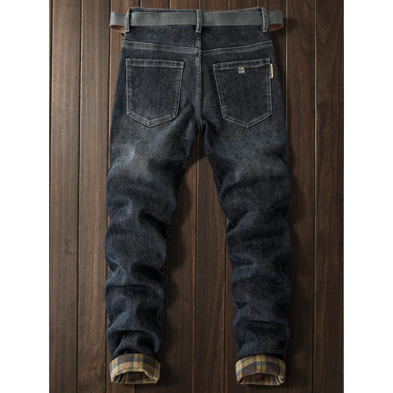 Winter Fleece Jeans Men Thickened Warm Pants Elastic Trendy Printed fashion High-end Casual Men's Pants
Winter Fleece Jeans Men Thickened Warm Pants Elastic Trendy Printed fashion High-end Casual Men's Pants
