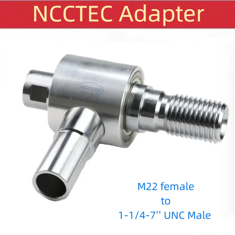 NCCTEC Adapter M22 Female to 1-1/4-7'' UNC Male Thread with Dust Collection for Diamond Core Drill Machine Drill Bits Connector
NCCTEC Adapter M22 Female to 1-1/4-7'' UNC Male Thread with Dust Collection for Diamond Core Drill Machine Drill Bits Connector