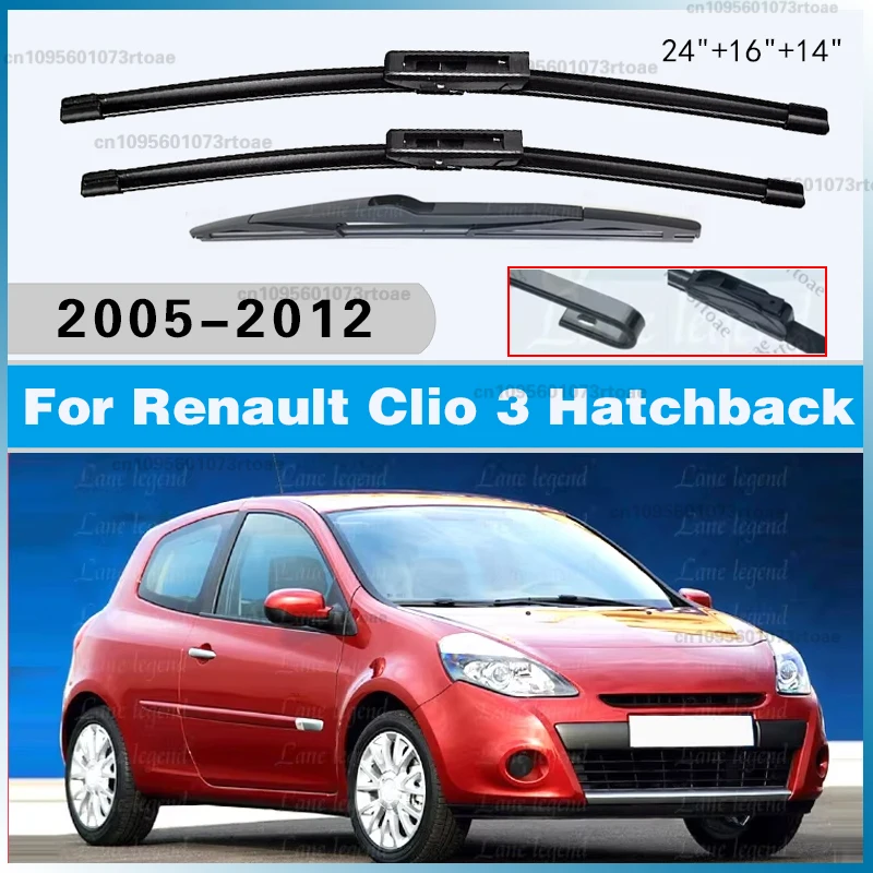 Windscreen Window Cutter Accessories 3Pcs Front Rear Wiper Blades For Renault Clio 3 III Hatchback 2005 - 2012 Windshield
Windscreen Window Cutter Accessories 3Pcs Front Rear Wiper Blades For Renault Clio 3 III Hatchback 2005 - 2012 Windshield