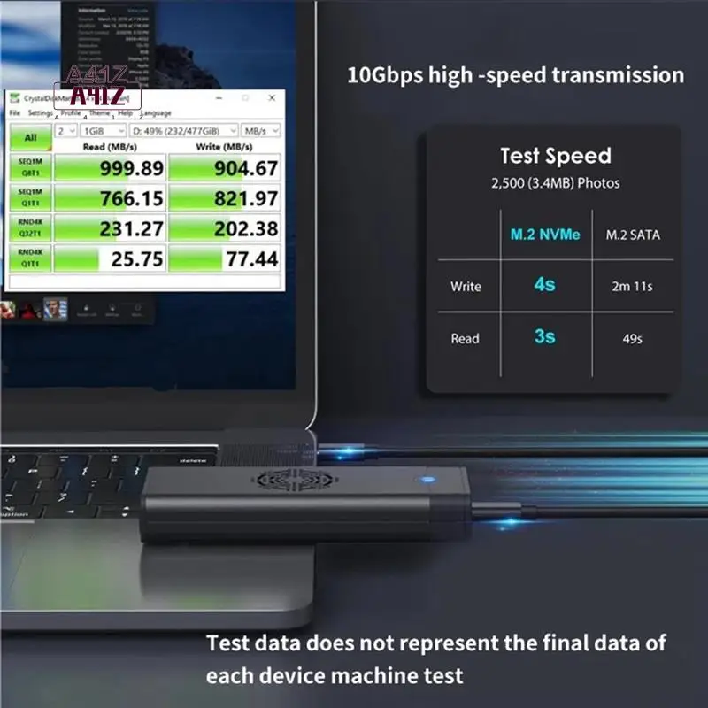 A41Z-M2 Корпус SSD M.2 Nvme SATA Корпус SSD Адаптер 10 Гбит/с USB 3.2 Gen2 USB C Внешний корпус поддерживает M и B M клавиши
A41Z-M2 Корпус SSD M.2 Nvme SATA Корпус SSD Адаптер 10 Гбит/с USB 3.2 Gen2 USB C Внешний корпус поддерживает M и B M клавиши