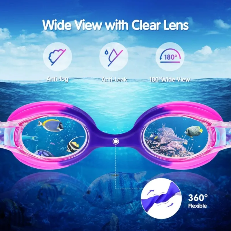 Dropship-2 Pack Kids Swim Goggles, Anti Fog No Leak Swimming Goggles For Boys Girls Ages 6-14, Wide View Swimming Goggles
Dropship-2 Pack Kids Swim Goggles, Anti Fog No Leak Swimming Goggles For Boys Girls Ages 6-14, Wide View Swimming Goggles