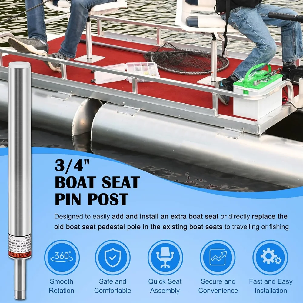 3/4" SP-2134 Boat Seat Pin Post for Most Marine Boat Seat Pedestal Base Mount for Pontoon/Fishing/Bass/Cruising Boats
3/4" SP-2134 Boat Seat Pin Post for Most Marine Boat Seat Pedestal Base Mount for Pontoon/Fishing/Bass/Cruising Boats