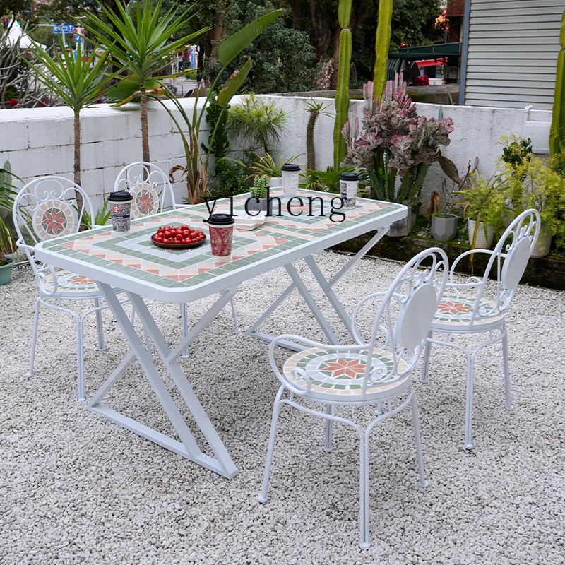 YFY outdoor tables and chairs courtyard open-air balcony garden leisure stainless steel table one table and four
YFY outdoor tables and chairs courtyard open-air balcony garden leisure stainless steel table one table and four