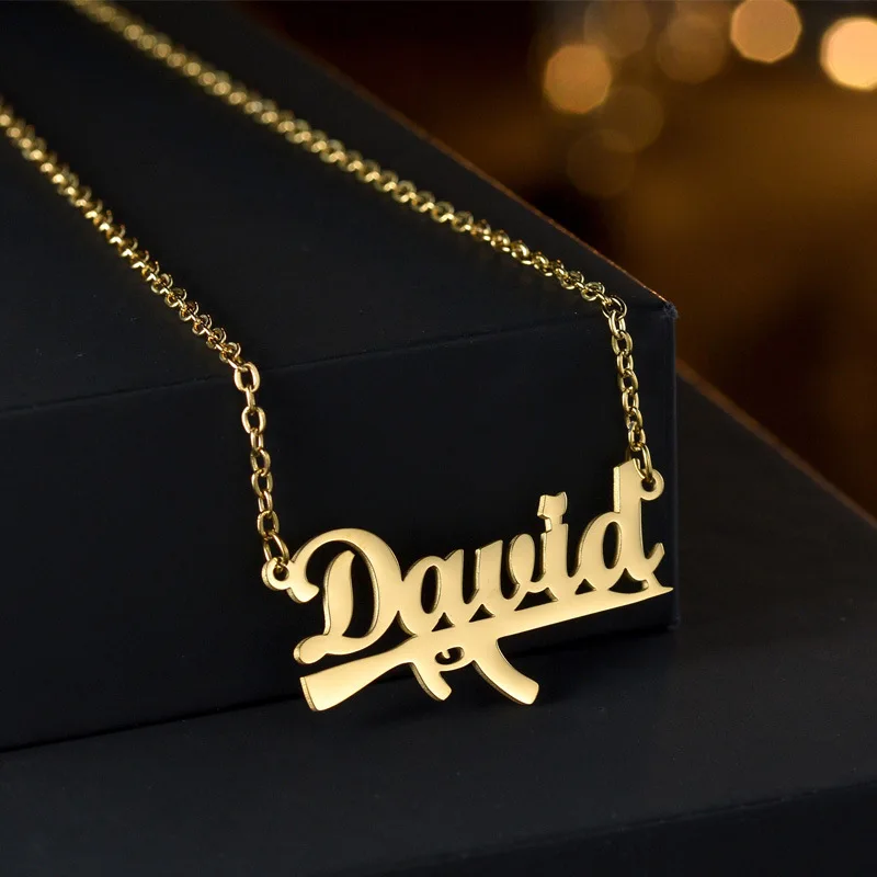 Popular DIY Stainless Steel Letter Necklaces Female Trend Personalized Custom Name Chain Necklace Jewelry Dropshipping Wholesale
Popular DIY Stainless Steel Letter Necklaces Female Trend Personalized Custom Name Chain Necklace Jewelry Dropshipping Wholesale