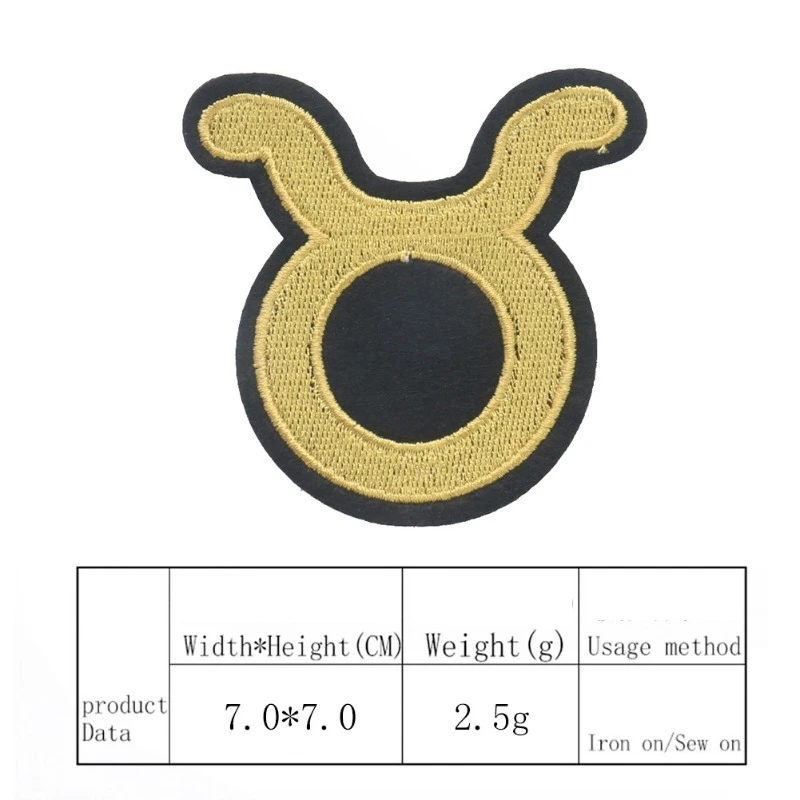 Twelve Constellations Embroidery Cloth Stickers, Children's Clothing Accessories, School Bags, DIY Adhesive-backed Patches
Twelve Constellations Embroidery Cloth Stickers, Children's Clothing Accessories, School Bags, DIY Adhesive-backed Patches