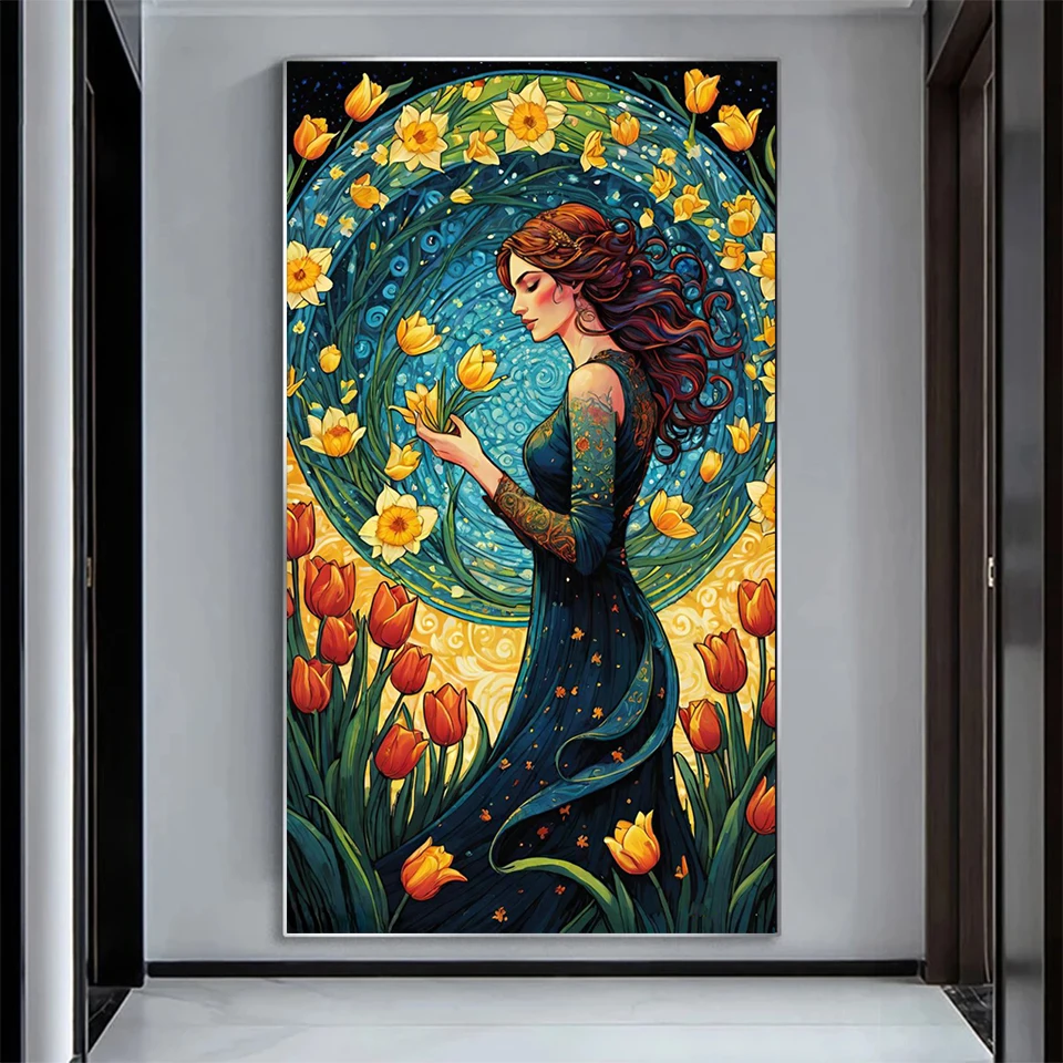 5D Diamond Painting Portrait Woman Art Diamond Embroidery Flower Cross Stitch Kit Home Decoration DIY Gift
5D Diamond Painting Portrait Woman Art Diamond Embroidery Flower Cross Stitch Kit Home Decoration DIY Gift
