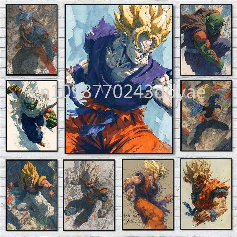 Anime Super Saiyan Goku Vegeta Dragon Ball Poster HD Printing Canvas Painting Home Living Room Wall Art Deco Painting Gift
Anime Super Saiyan Goku Vegeta Dragon Ball Poster HD Printing Canvas Painting Home Living Room Wall Art Deco Painting Gift