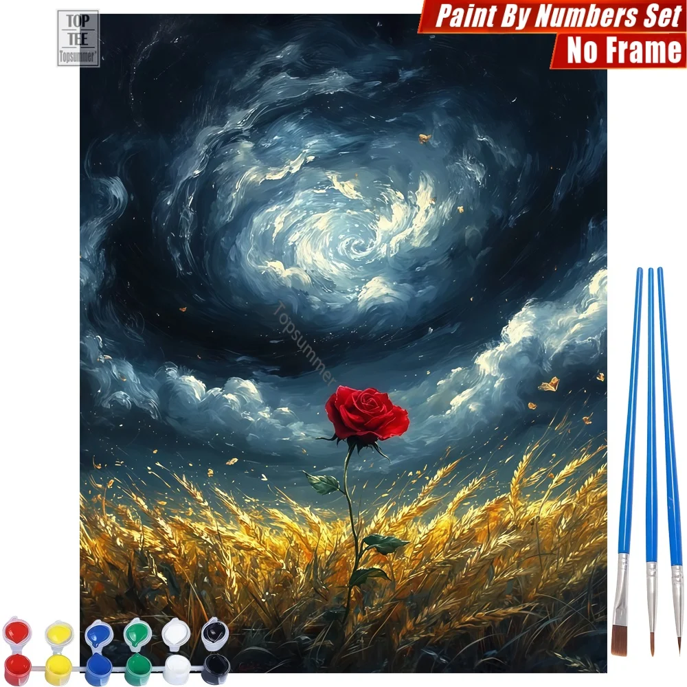 Red Rose Wheat Painting By Numbers Set - Rose Wheat Sky Abstract Wall Art Thanksgiving Day Gift For Grandma
Red Rose Wheat Painting By Numbers Set - Rose Wheat Sky Abstract Wall Art Thanksgiving Day Gift For Grandma