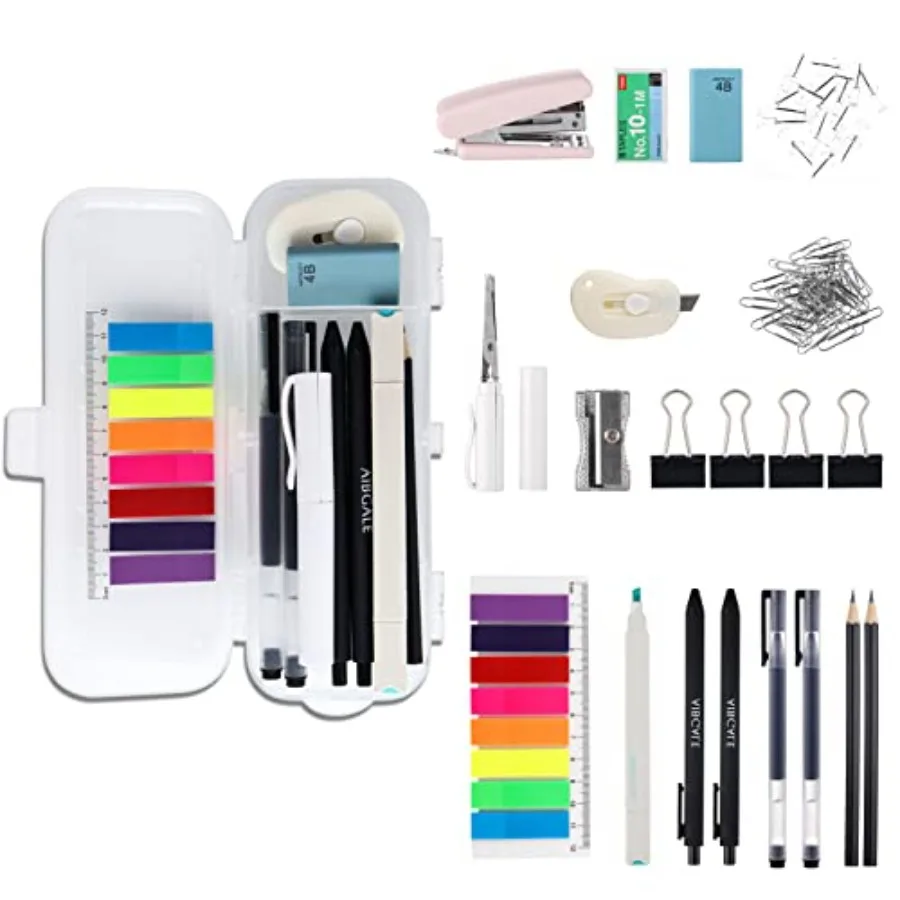 123 Pcs Office Supplies Kit with Desk Organizers, Office Stationery Set, Mini Office Supply Kit Includes Stapler, Paper Clips,
123 Pcs Office Supplies Kit with Desk Organizers, Office Stationery Set, Mini Office Supply Kit Includes Stapler, Paper Clips,