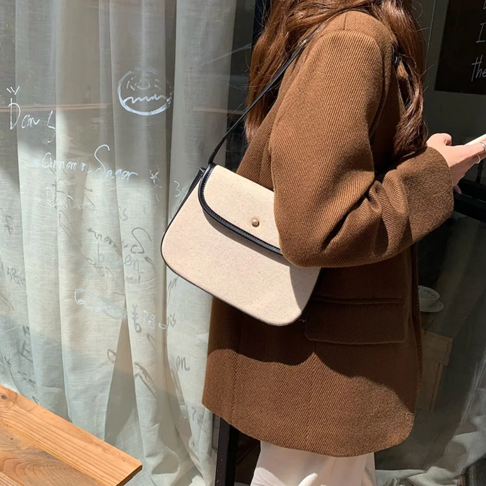 Elegant Women Small Square Bag Anti-Splash Water PU Canvas Underarm Bag Superior Magnetic Button Beige Shoulder Pouch Girls
Elegant Women Small Square Bag Anti-Splash Water PU Canvas Underarm Bag Superior Magnetic Button Beige Shoulder Pouch Girls