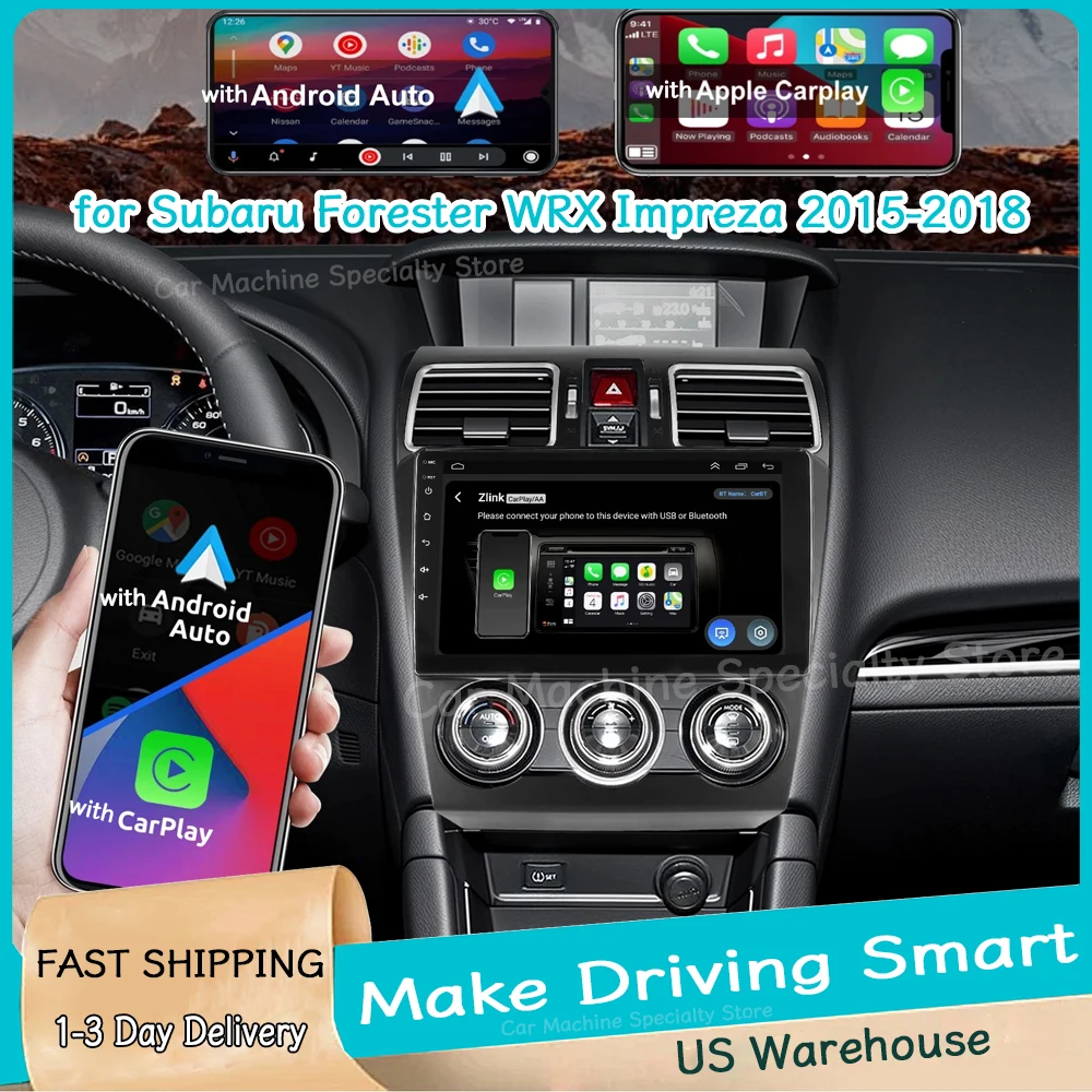 4+64GB 9''Car Stereo Radio for Subaru Forester WRX Impreza 2015-2018 Android15 GPS Navi with Carplay/Android Auto WiFi Bluetooth
4+64GB 9''Car Stereo Radio for Subaru Forester WRX Impreza 2015-2018 Android15 GPS Navi with Carplay/Android Auto WiFi Bluetooth