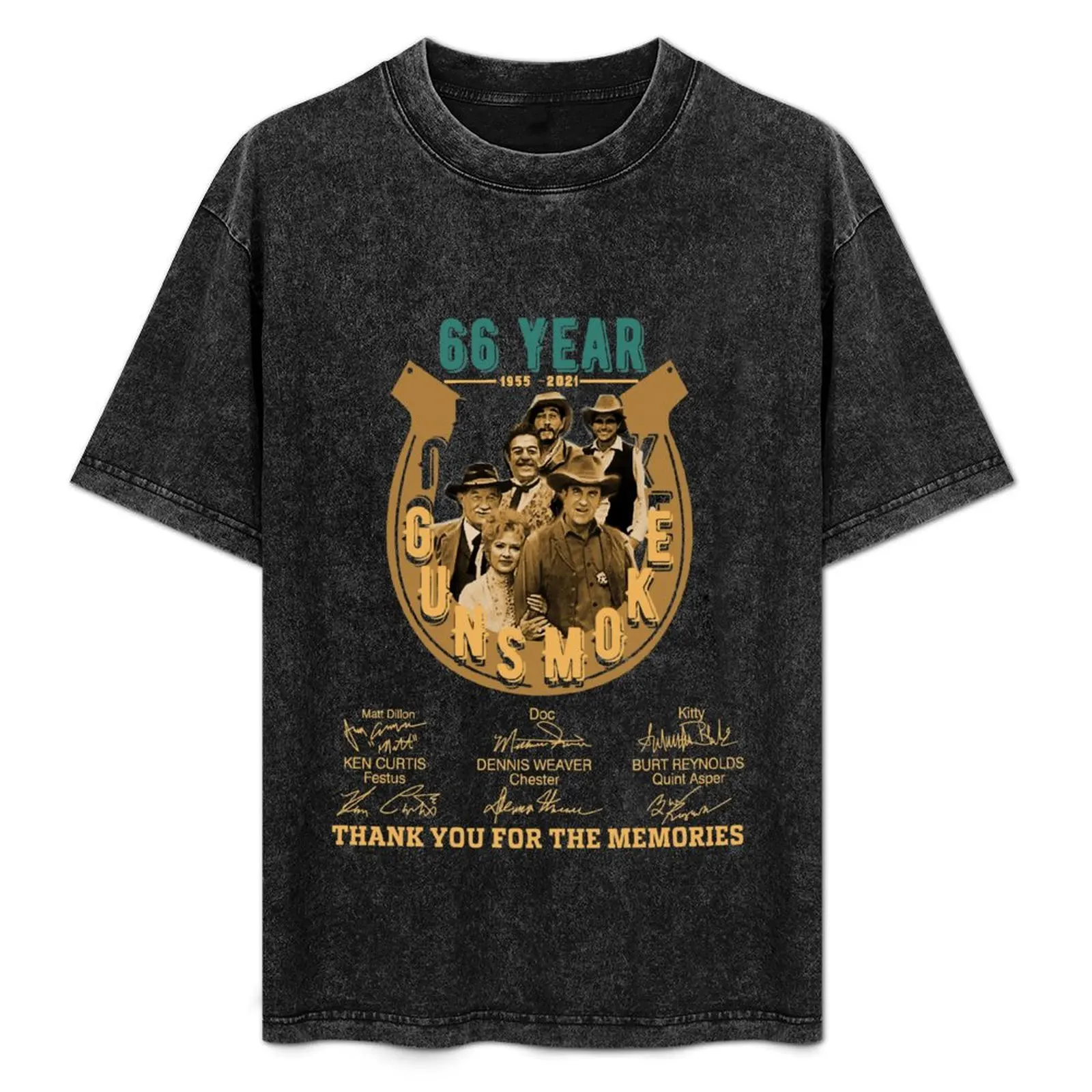 Gunsmoke 66 years 1955-2021 thanks you for the memories singnature T-Shirt Fashion Casual Short Sleeve T-Shirt
Gunsmoke 66 years 1955-2021 thanks you for the memories singnature T-Shirt Fashion Casual Short Sleeve T-Shirt