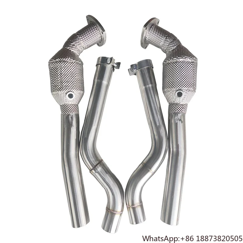 Factory customized 304 stainless steel exhaust pipe exhaust catted downpipe for Maserati Gran Turismo/GT 4.2L
Factory customized 304 stainless steel exhaust pipe exhaust catted downpipe for Maserati Gran Turismo/GT 4.2L